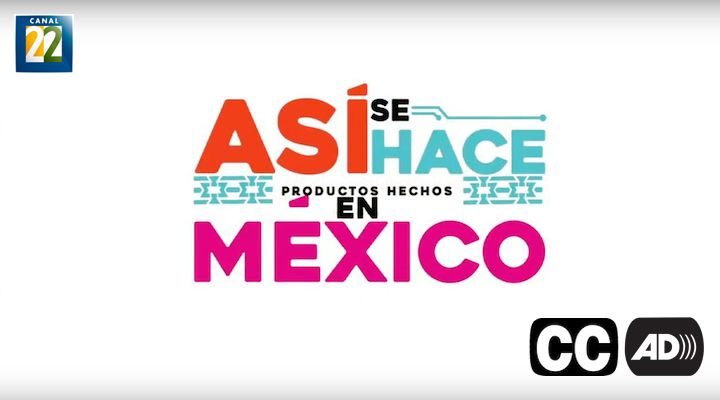 Panoramic view of a beach. Over the image the phrase Asi se hace products hechos en México
