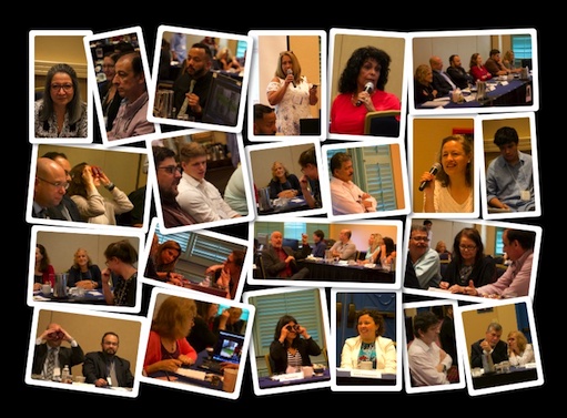 collage of pictures from the meeting