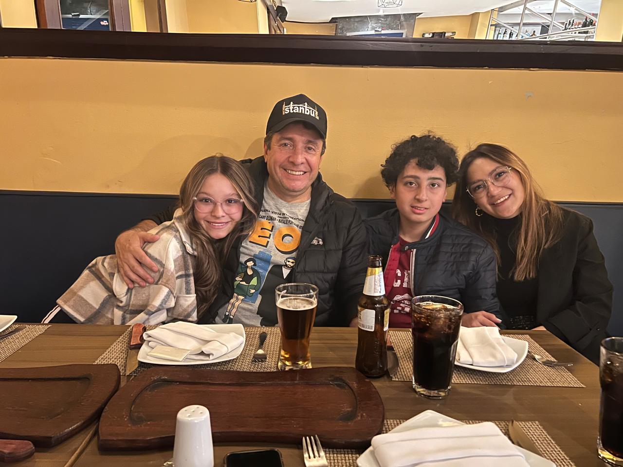 Ana Sofía Cuesta and her family