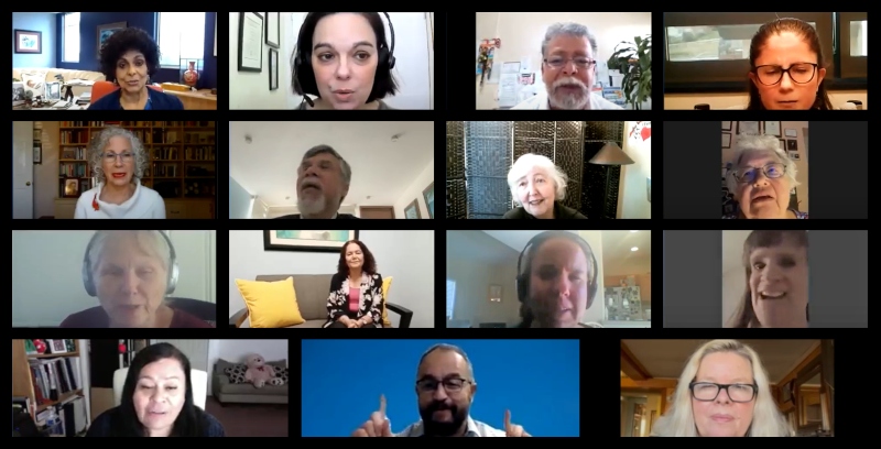A group picture of the members of Dicapta's EnhAccess Advisory Group