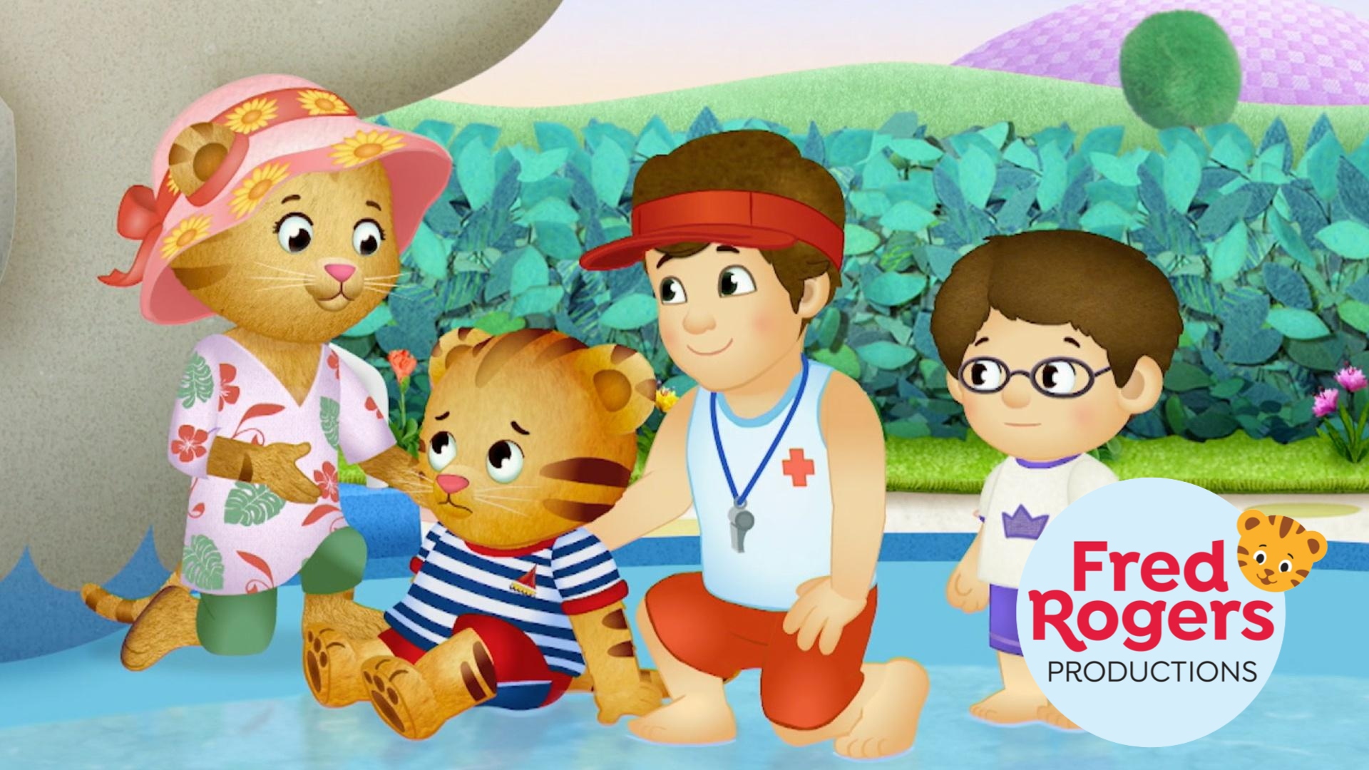 Daniel Tiger and his mom