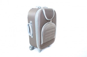 gray suitcase